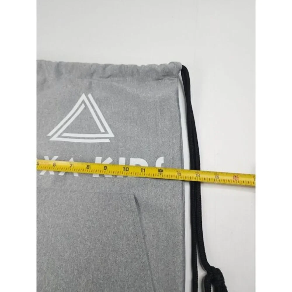 Gold Bond Gray Cinch Sackpack Drawstring Backpack Sack Pack Gym‎ Bag